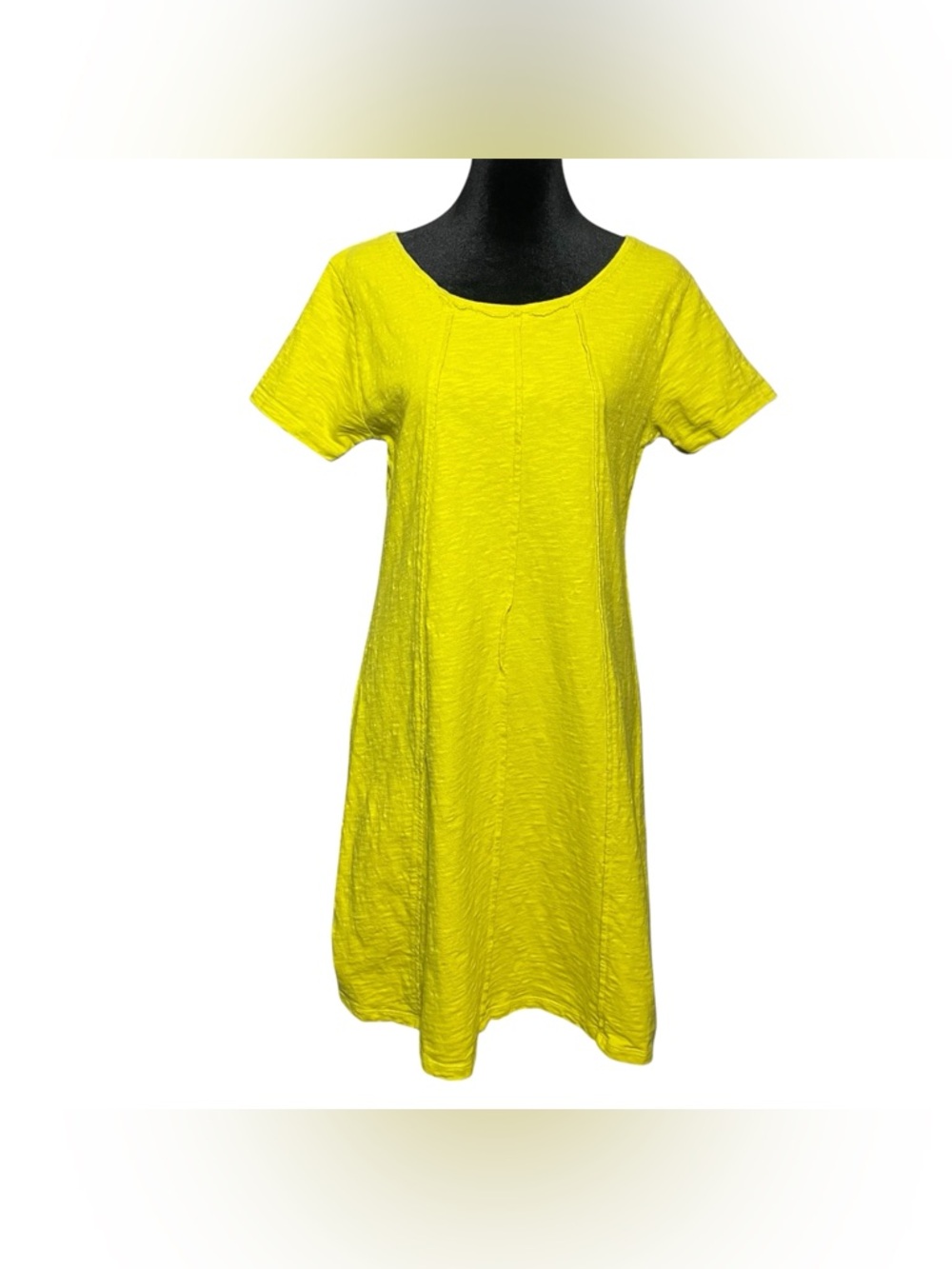 Soft Surroundings Marchesa Dress Cotton Bright Yellow Size Medium